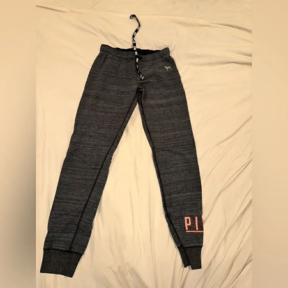 XS dart gray women’s jogger leggings PINK